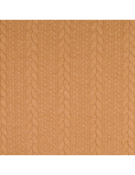 Tejido de sudadera trenzado - Camel