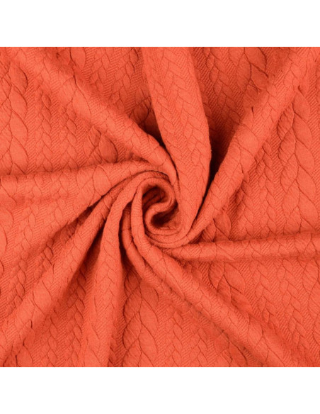 Tejido de sudadera trenzado - Cobre