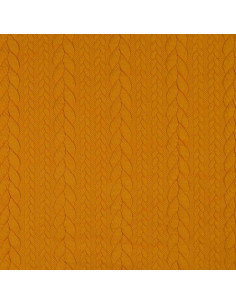 Tejido de sudadera trenzado - Amarillo sol
