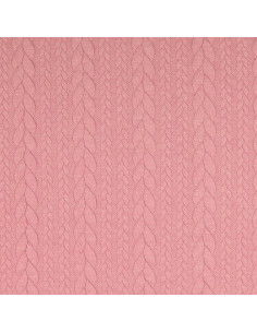 Tejido de sudadera trenzado - Rosa viejo