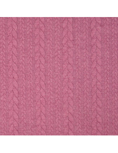 Tejido de sudadera trenzado - Rosa viejo oscuro