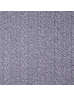 Tejido de sudadera trenzado - Gris tormenta