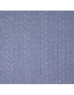 Tejido de sudadera trenzado - Denim
