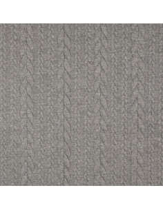 Tejido de sudadera trenzado - Gris oscuro