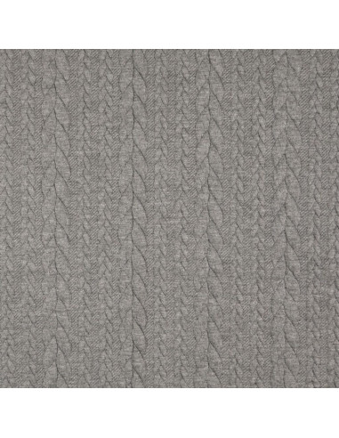 Tejido de sudadera trenzado - Gris oscuro