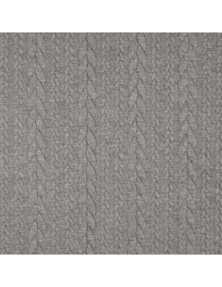 Tejido de sudadera trenzado - Gris oscuro