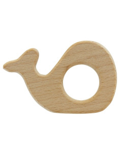 Anillo de dentición de madera - Ballena