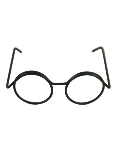 Lote de 5 pares de gafas para amigurumi 35 mm - Negro