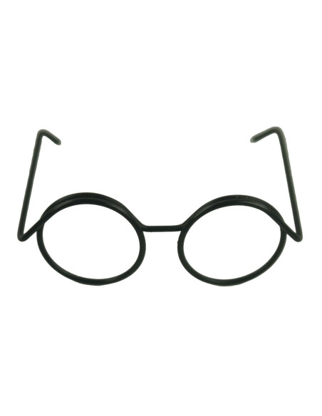 Lote de 5 pares de gafas para amigurumi 35 mm - Negro