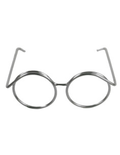 Lote de 5 pares de gafas para amigurumi 35 mm - Plata