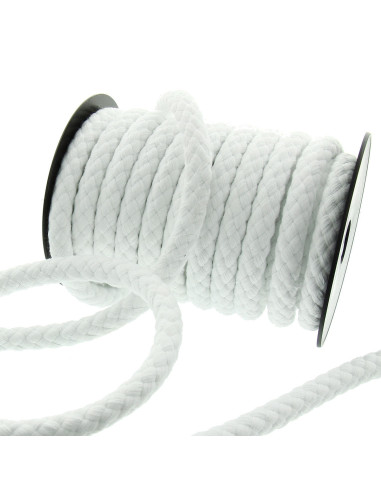 Cordón de algodón para asa de bolsa 15 mm - Blanco