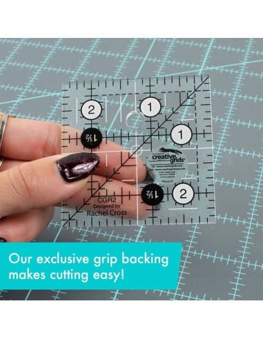 Regla cuadrada de acolchado 2.5" x 2.5" Creative Grids