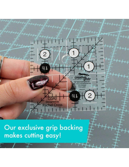 Regla cuadrada de acolchado 2.5" x 2.5" Creative Grids