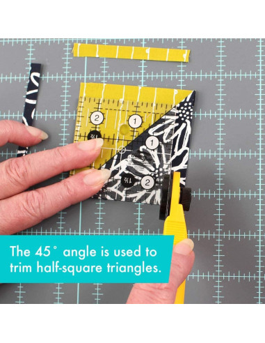 Regla cuadrada de acolchado 2.5" x 2.5" Creative Grids