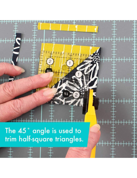 Regla cuadrada de acolchado 2.5" x 2.5" Creative Grids