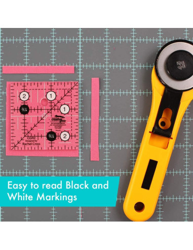 Regla cuadrada de acolchado 2.5" x 2.5" Creative Grids