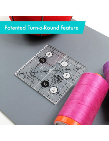 Regla cuadrada de acolchado 2.5" x 2.5" Creative Grids
