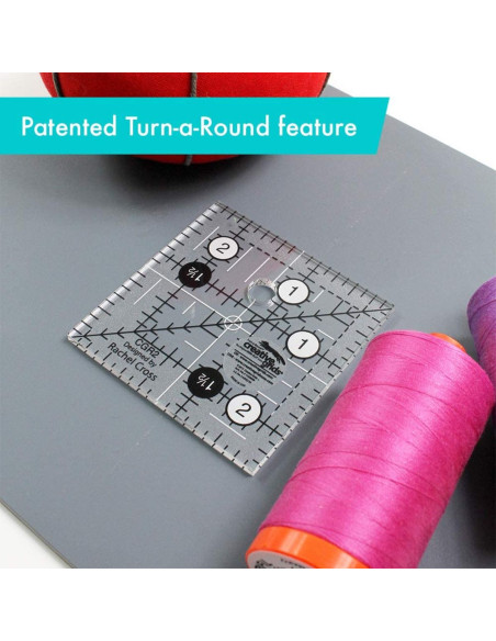 Regla cuadrada de acolchado 2.5" x 2.5" Creative Grids