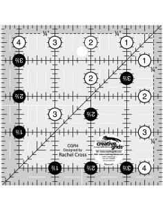Regla cuadrada de acolchado 4.5" x 4.5" Creative Grids