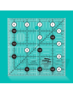 Regla cuadrada de acolchado 4.5" x 4.5" Creative Grids 2