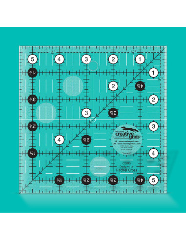 Regla cuadrada de acolchado 5.5" x 5.5" Creative Grids