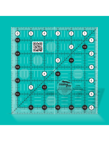 Regla cuadrada de acolchado 6.5" x 6.5" Creative Grids