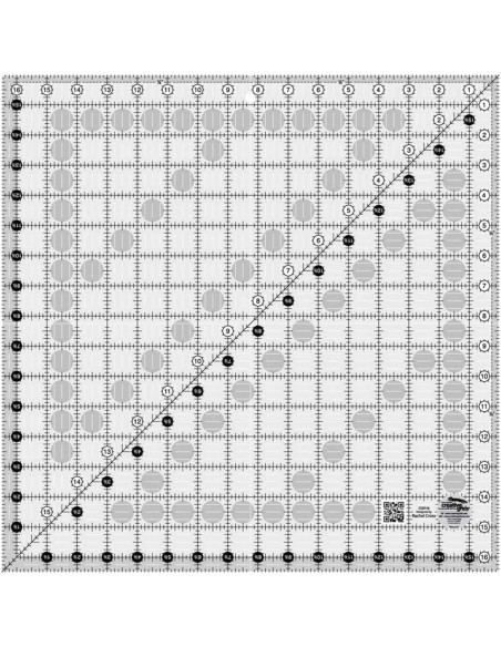 Regla cuadrada de acolchado 16.5" x 16.5" Creative Grids