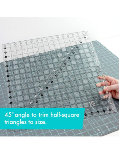 Regla cuadrada de acolchado 16.5" x 16.5" Creative Grids