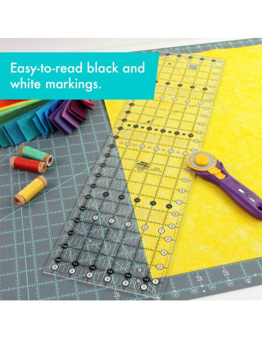 Regla rectangular para acolchado 6.5" x 24.5" Creative Grids