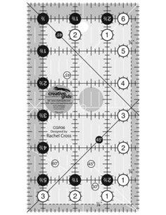 Regla rectangular para acolchado 3.5" x 6.5" Creative Grids