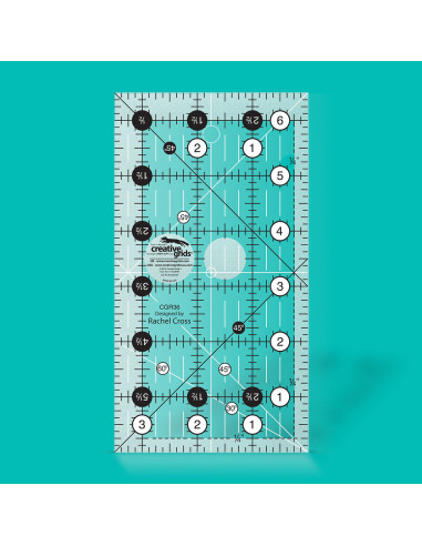 Regla rectangular para acolchado 3.5" x 6.5" Creative Grids