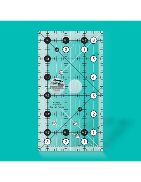 Regla rectangular para acolchado 3.5" x 6.5" Creative Grids