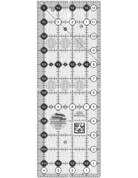 Regla rectangular para acolchado 4.5" x 12.5" Creative Grids
