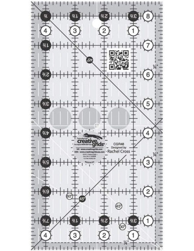 Regla rectangular para acolchado 4.5" x 8.5" Creative Grids
