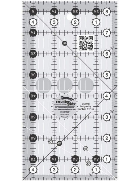 Regla rectangular para acolchado 4.5" x 8.5" Creative Grids
