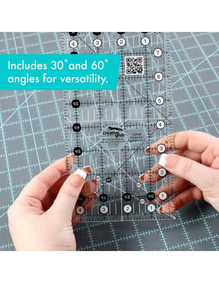Regla rectangular para acolchado 4.5" x 8.5" Creative Grids
