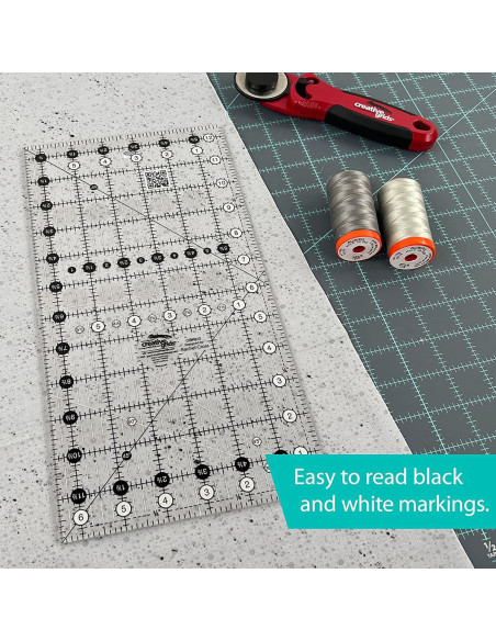 Regla rectangular para acolchado 6.5" x 12.5" Creative Grids