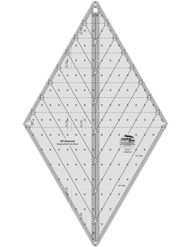 Regla de acolchado Diamond 60° Creative Grids