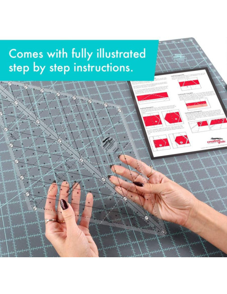 Regla de acolchado Diamond 60° Creative Grids