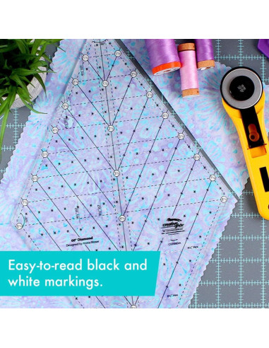 Regla de acolchado Diamond 60° Creative Grids