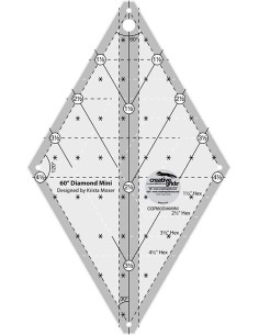 Regla de acolchado Diamond Mini 60° Creative Grids
