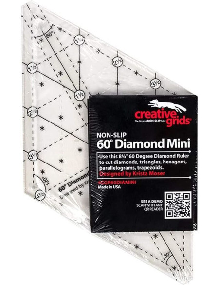 Regla de acolchado Diamond Mini 60° Creative Grids