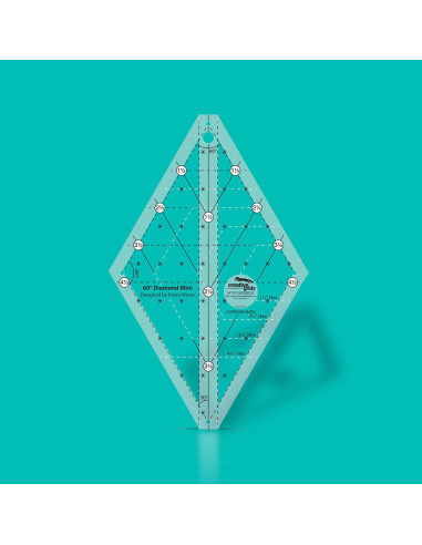 Regla de acolchado Diamond Mini 60° Creative Grids
