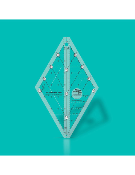 Regla de acolchado Diamond Mini 60° Creative Grids