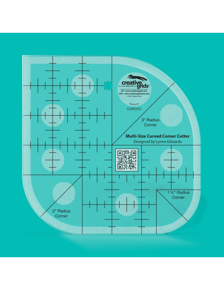 Regla Multi-Tamaño Cortador de Esquinas Curvas Creative Grids