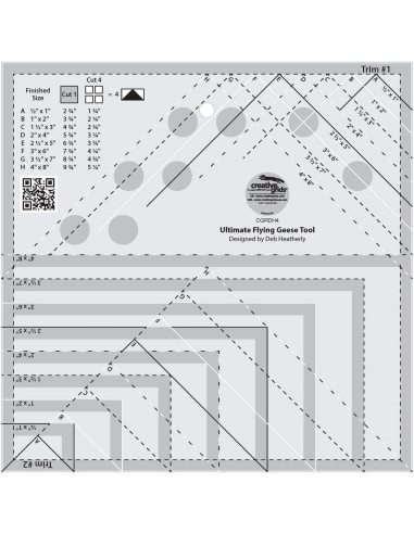 Regla Ultimate Flying Geese Creative Grids
