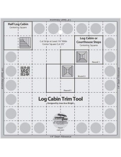Regla de 8" Log Cabin Trim Tool Creative Grids