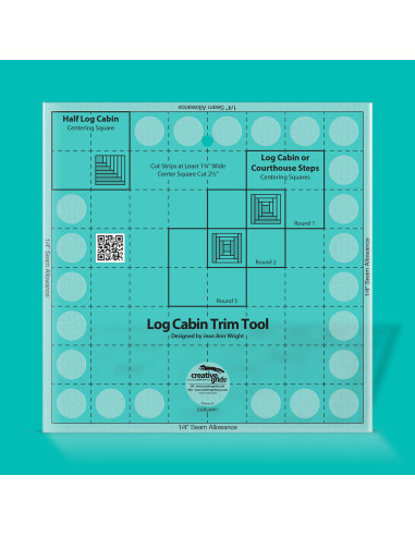 Regla de 8" Log Cabin Trim Tool Creative Grids