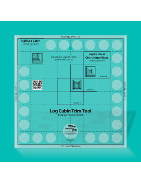 Regla de 8" Log Cabin Trim Tool Creative Grids