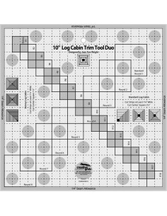 Regla Log Cabin Trim Tool Duo Creative Grids